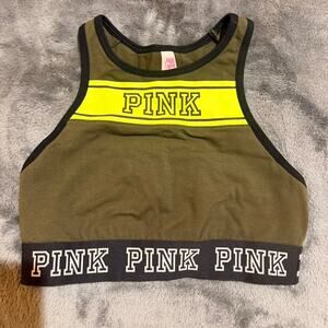 Victorias Secret‎ Pink Green Sports Bra Top